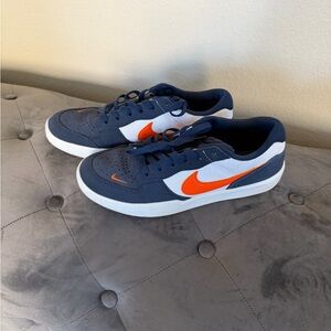 Nike Dark Blue and Bright Orange Sneakers